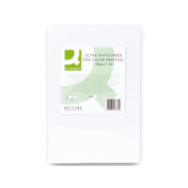 Q-connect Papel Fotocopiadora Ultra White Din A4 100 Gramos Paquete 500 Hojas