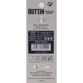Quttin Pala de Silicona con Mango de Acero 38 cm de Largo x 10 cm de Ancho