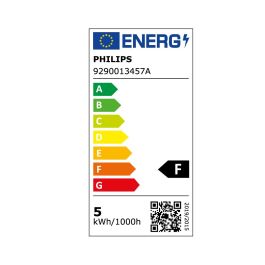 Bombilla esferica led e27 4,3w 470lm 2700k luz calida ø4,5x8,2cm philips