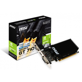 MSI 912-V809-2016 Tarjeta Gráfica NVIDIA GeForce GT 710 2 GB GDDR3 Pasivo