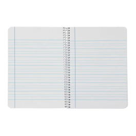 Liderpapel Cuaderno Espiral A4 Smart, Tapa Blanda, 80 Hojas 75gr, Rayado Montessori 3,5mm, Colores Surtidos