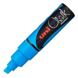Uniball Marcador Tiza Líquida PWE-8K Punta Biselada Azul Claro Borrable Húmedo para Pizarras, Vidrio (6 Unidades) (6 Unidades) Precio: 21.49999995. SKU: S8418883
