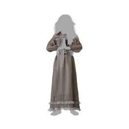 Disfraz Vestido Largo Gótico Halloween para Niña Infantil 3-4 Años, Gris, con Encaje de Poliéster, Estilo Vintage Aterrador Disfraz Vestido Largo Gótico Halloween para Niña Infantil 3-4 Años, Gris, con Encaje de Poliéster, Estilo Vintage Aterrador