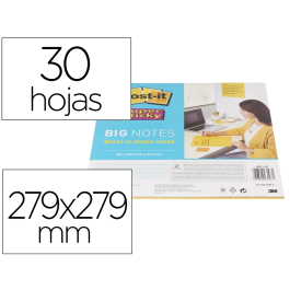 Post-it Bloc de Notas Adhesivas Super Sticky Amarillo 30 Hojas 279x279 mm Precio: 13.59000005. SKU: B1K2KCDANR