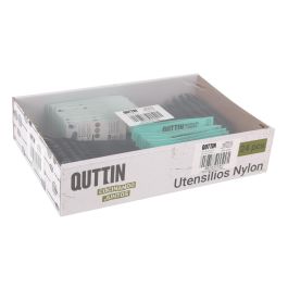 Quttin Cogepasta de Nylon Negra 29 x 5,5 cm (24 Unidades)