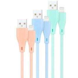 Nanocable 10.10.0401-A1 Cables USB 2.0 a Lightning Macho para Apple iPhone iPad iPod 3 Unidades 1m Rosa, Azul y Verde Precio: 7.49999987. SKU: B1FKLBD6QM