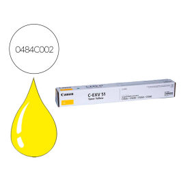Canon Toner C-EXV51 Y 0484C002 Amarillo original para iRC5535/5535i/5540i/5550i/5560i con rendimiento de hasta 60.000 páginas Precio: 226.78999992. SKU: B15JPQSXHK