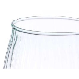 Jarron Vidrio Reciclado Rayado 19,5 Cm Giftdecor (4 Unidades) Jarron Vidrio Reciclado Rayado 19,5 Cm Giftdecor (4 Unidades)