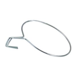 Sauvic Soporte para macetero de balcón zincado ancho 22cm sv03120, aro para colgar macetas, apto para barandas de hasta 5cm de grueso