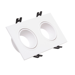Aro Foco Downlight Empotrable Rectangular Blanco 2xGU10 Policarbonato Precio: 3.78999951. SKU: B15XMY6K3G