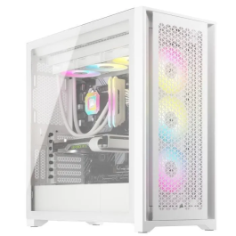 Corsair iCUE 5000D RGB Airflow Midi Tower PC Blanco con Ventana