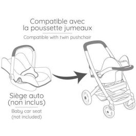 Smoby SMO3032162532225 Cochecito doble Maxi-Cosi para muñecas, Beige - A partir de 3 años