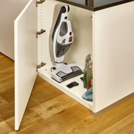 Severin HV 7173 Aspirador Escoba 2 en 1 Sin Cable Seco 120W, con Batería de Litio y Autonomía de 35 minutos, Colores Blanco y Negro