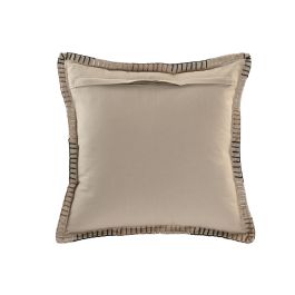 DKD Home Decor Cojín Tradicional de Lino Natural 45 x 45 cm (2 Unidades)