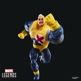 HASBRO Figura Strong Guy X-Factor Marvel Legends Series 15cm Articulada con 7 Accesorios: Cabeza y Manos Alternativas, Haltera, Pesas