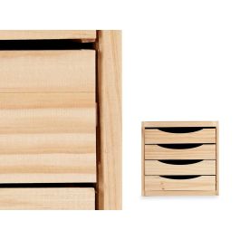 Kipit Cajonera Madera 4 Cajones 30x37.4x38.5 cm Natural Pino