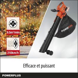 Dual potencia 3-en-1 POWDPG75270 Batería Blowlwer-40 V, 210 km/h, sin batería ni cargador Dual potencia 3-en-1 POWDPG75270 Batería Blowlwer-40 V, 210 km/h, sin batería ni cargador
