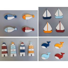 DKD Home Decor Marino dandou 26 Imán Multicolor Madera Reciclada 1 x 9 x 14 cm (16 Unidades) Precio: 42.50000007. SKU: B1CJM9NTGB