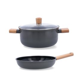 Set Sartén y Cacerola Aluminio Mia Bidasoa 24 cm Precio: 31.50000018. SKU: B1JZKA97BM