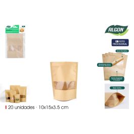 Bolsas Kraft Alimentación 10x15 Herméticas 20 Unidades Algon - Inde (18 Unidades) Precio: 20.50000029. SKU: B1ANZ5M6Z3