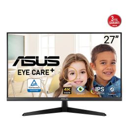 ASUS VY27UQ Monitor 27" 4K UHD IPS 60Hz, Eye Care+, 2xHDMI, DisplayPort, HDR10, 350 cd/m², 5ms, Altavoces, Negro Precio: 330.78999965. SKU: B1F5KCZB8Z