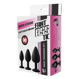 Plug Anal Dream Toys Fantasstic Negro 3 Piezas Plug Anal Dream Toys Fantasstic Negro 3 Piezas
