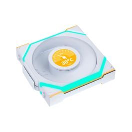 Lian Li Ventilador de Caja UNI FAN SL, Pack de 3, Blanco, PWM de 4 pines, 120 mm, 2000 RPM, G99.12SL1W3W.00