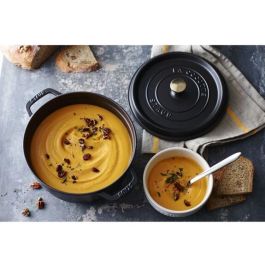 Staub La Cocotte Redonda 24cm Hierro Fundido - Negro