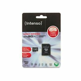 Tarjeta de Memoria Micro SD con Adaptador INTENSO 3413490 64 GB 64 GB