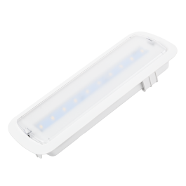 Luz de Emergencia LED Empotrable o Superficie, 200 lm, 5000K Blanco Frío, Permanente/No Permanente, 3h Autonomía L116MN-B