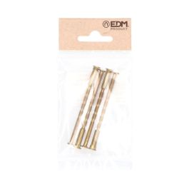 Edm Tornillo pasante multicorte Trn02 M4x75mm acero latonado 4 unid Edm Tornillo pasante multicorte Trn02 M4x75mm acero latonado 4 unid
