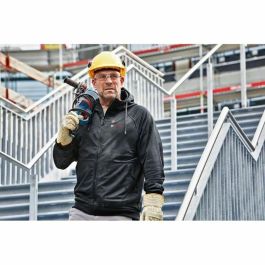 Bosch Professional GHH 12+18V XA+GAA 12V-21 Chaqueta Térmica Calefactable con Capucha, 3 Zonas, Potencia Regulable, Carga USB, Talla XL