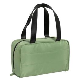 Safta Neceser Rectangular Minnie Mouse "Mint Shadow" Verde Militar para 3 años, 31x14x19 cm, Taslon Acolchado