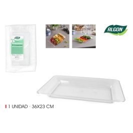 Bandeja rectangular transparente Algon 36x23 cm (18 Unidades) Precio: 29.99000004. SKU: B14GJ3NT8S