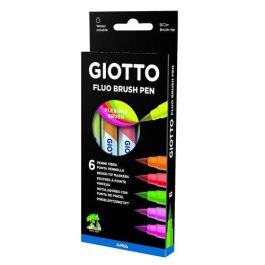 Giotto Rotuladores Turbo Soft Punta de Pincel Fluo y Pastel, 6 Unidades Colores Surtidos, Tintas Solubles en Agua Precio: 3.88999996. SKU: B1HXLZWSSR