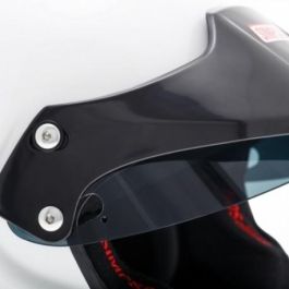 Simpson SIMAA0130EG2M54 Casco Rally Blanco Talla XS Hans Visera Negra FIA 8859-15 SNELL SA2015