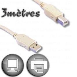 USB 2.0 A macho / Tipo B macho cable 3m Precio: 18.49999976. SKU: B1936WSD6H