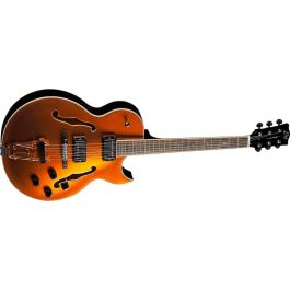 EKO Guitarra Eléctrica Hollowbody Jazz Single Cut Gold Humbucker Paulownia Sunburst 6 Cuerdas