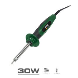Koma Tools S-30 Soldador tipo lápiz 30W 230V, punta 3.8mm, 430°C máx., calentamiento rápido, empuñadura suave, soporte incluido