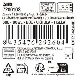 Bol Aperitivo Japonés 15.2 x 7.6 cm Reac.Airi - La Mediterranea (18 Unidades) Bol Aperitivo Japonés 15.2 x 7.6 cm Reac.Airi - La Mediterranea (18 Unidades)