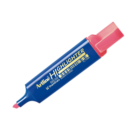 Artline EKS-600 Rotulador fluorescente rosa punta biselada trazo 1-5 mm