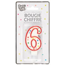 Party Time Vela Aniversario Surtida, Números del 0 al 9, Formas y Colores Variados, 9.5 cm