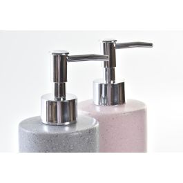 DKD Home Decor Dosificador Urban de Dolomita, Colores Gris, Rosa Palo y Plateado Surtidos Aleatoriamente, 17.6 cm Alto, Pack de 4 Unidades