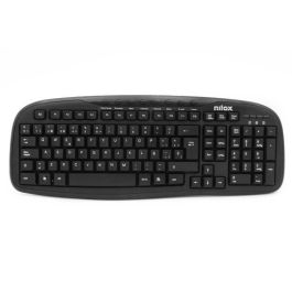 Nilox Teclado Multimedia con Cable USB Negro - Teclado Numérico, Teclas Multimedia, Compatible con Windows Precio: 7.69000012. SKU: S8102808