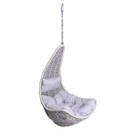 DKD Home Decor Sillón Colgante para Terraza y Jardín Gris Claro Ratan Sintético Metal Poliéster 82 x 75 x 125 cm Precio: 120.50000017. SKU: S3033147