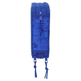 Safta Plumier Escolar Triple Cremallera 37 Piezas Sonic 195x125x55 mm