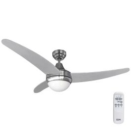 Edm Ventilador de Techo Egeo Cromado 60W Ø122cm con Mando a Distancia