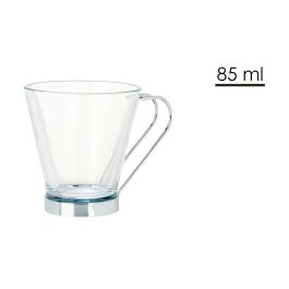 Taza Vidrio Con Asa Metal 85 Ml Cafe Vivalto 8X6CM (72 Unidades) Taza Vidrio Con Asa Metal 85 Ml Cafe Vivalto 8X6CM (72 Unidades)