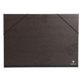 Carpeta De Dibujo Clairefontaine Carton C/Gomas 52X72 Kraft Negro Verjurado 5 unidades Precio: 77.50000027. SKU: B14XBTAADK