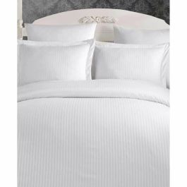ASI8684282406006 Juego de Cama - Funda Nórdica 220x240 cm + 2 Fundas de Almohada 60x60 cm - 100% Algodón Satén - Blanco